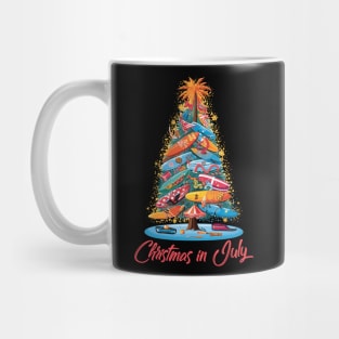 Surfboard Seasons | "Christmas In July" Tree T-shirt Mug